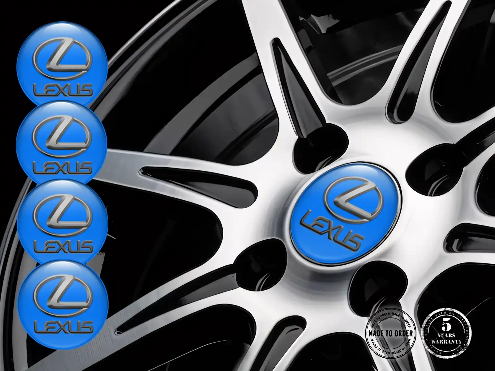 Lexus Calcomanía de Rueda Edición Pegatina Silicona Logo